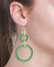 Load image into Gallery viewer, STELLA COLLECTION - 18KT GOLD - LARGE AND SMALL GREEN AGATE LINKS