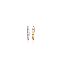 Load image into Gallery viewer, &quot;NINA&quot; - 18KT GOLD - WHITE DIAMONDS - EBONY