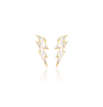Load image into Gallery viewer, &quot;FULMINI&quot; - 18KT YELLOW GOLD/ MOTHER OF PEARL - SMALL