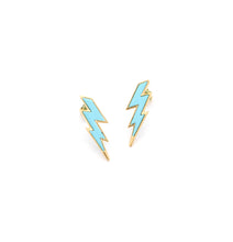 Load image into Gallery viewer, &quot;FULMINI&quot; - 18KT YELLOW GOLD/ TURQUOISE - SMALL