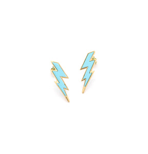 "FULMINI" - 18KT YELLOW GOLD/ TURQUOISE - SMALL