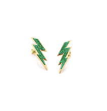 Load image into Gallery viewer, &quot;FULMINI&quot; - 18KT YELLOW GOLD/ TSAVORITE - SMALL