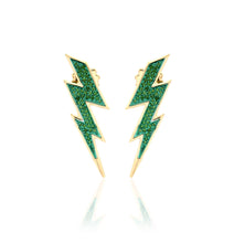 Load image into Gallery viewer, &quot;FULMINI&quot; - 18KT YELLOW GOLD/ TSAVORITE