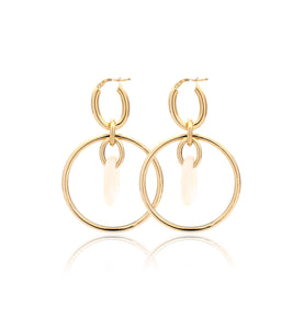 "ORBITE" - 18KT YELLOW GOLD - MOTHER OF PEARL LINKS