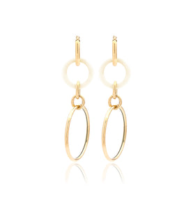 "ORBITE" - 18KT YELLOW GOLD - MOTHER OF PEARL LINKS