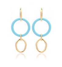 Load image into Gallery viewer, MAMA COLLECTION 18KT YELLOW GOLD - TURQUOISE - LARGE