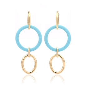 MAMA COLLECTION 18KT YELLOW GOLD - TURQUOISE - LARGE