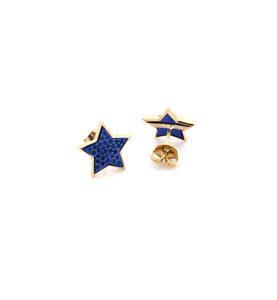 "STELLINA" - 18KT YELLOW GOLD/ BLUE SAPPHIRES