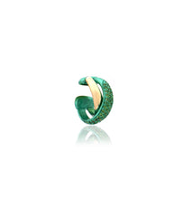 Load image into Gallery viewer, &quot;MARJ&quot; - EAR CUFFS - 18KT GOLD - TSAVORITE