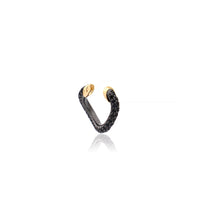 Load image into Gallery viewer, &quot;MARJ&quot; - EAR CUFFS - 18KT GOLD - BLACK SAPPHIRES