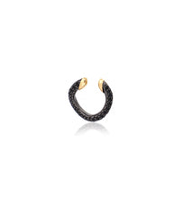 Load image into Gallery viewer, &quot;MARJ&quot; - EAR CUFFS - 18KT GOLD - BLACK SAPPHIRES