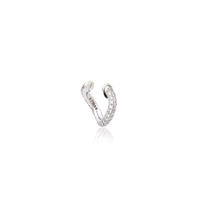 "MARJ" - EAR CUFFS - 18KT WHITE GOLD - WHITE DIAMONDS
