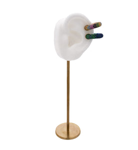 "MARJ" - EAR CUFFS - 18KT GOLD - BLUE SAPPHIRES - TSAVORITE