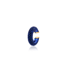 "MARJ" - EAR CUFFS - 18KT GOLD - BLUE SAPPHIRES