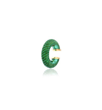Load image into Gallery viewer, &quot;MARJ&quot; - EAR CUFFS - 18KT GOLD - TSAVORITE