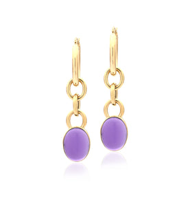 "MARISA" EARRINGS - 18KT YELLOW GOLD & STONES