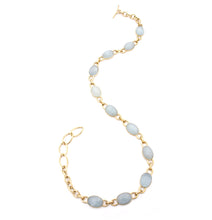 Load image into Gallery viewer, &quot;MARISA&quot; - 18KT YELLOW GOLD AND AQUAMARINE