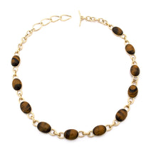 Load image into Gallery viewer, &quot;MARISA&quot; - 18KT YELLOW GOLD AND TIGER EYE
