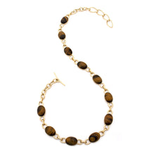 Load image into Gallery viewer, &quot;MARISA&quot; - 18KT YELLOW GOLD AND TIGER EYE