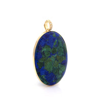 Load image into Gallery viewer, 18KT YELLOW GOLD - MALACHITE AZURITE - PENDANT