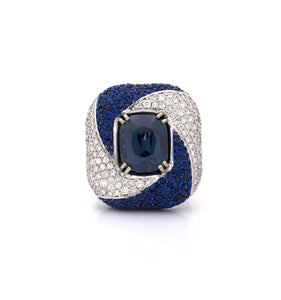 "PSYOP IN BLUE" 18KT WHITE GOLD