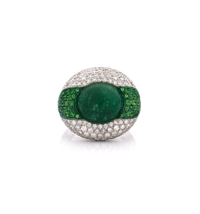 "JAW BREAKER" 18KT WHITE GOLD