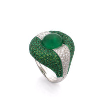 Load image into Gallery viewer, &quot;JAW BREAKER&quot; 18KT WHITE GOLD