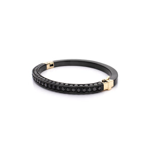 "HUSBAND'S CUFF" - 18KT GOLD - BLACK