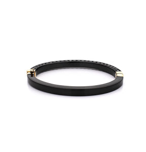 "HUSBAND'S CUFF" - 18KT GOLD - BLACK