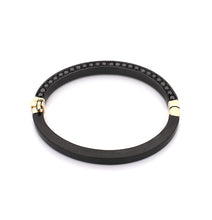 Load image into Gallery viewer, &quot;HUSBAND&#39;S CUFF&quot; - 18KT GOLD - BLACK