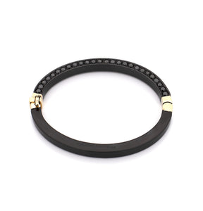 "HUSBAND'S CUFF" - 18KT GOLD - BLACK