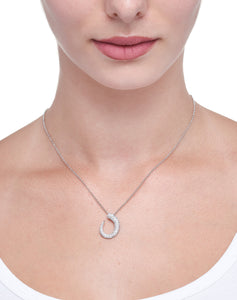GOCCE COLLECTION WHITE DIAMONDS NECKLACE - 18KT WHITE GOLD