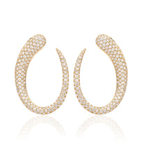 Load image into Gallery viewer, GOCCE COLLECTION EARRINGS - 18KT GOLD - WHITE DIAMONDS - LARGE