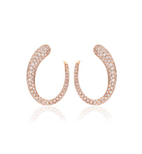 Load image into Gallery viewer, GOCCE COLLECTION EARRINGS - 18KT GOLD - WHITE DIAMONDS - MEDIUM