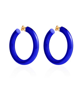 BARBARELLA COLLECTION - 18KT GOLD - STERLING SILVER - EX-MEDIUM - COBALT BLUE
