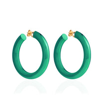 Load image into Gallery viewer, BARBARELLA COLLECTION - 18KT GOLD - STERLING SILVER - EX-MEDIUM - GREEN