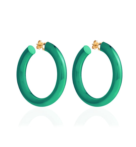 BARBARELLA COLLECTION - 18KT GOLD - STERLING SILVER - EX-MEDIUM - GREEN