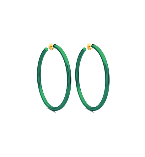 BARBARELLA COLLECTION - 18KT GOLD - STERLING SILVER - MEDIUM - GREEN