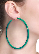 Load image into Gallery viewer, BARBARELLA COLLECTION - 18KT GOLD - STERLING SILVER - LARGE - GREEN