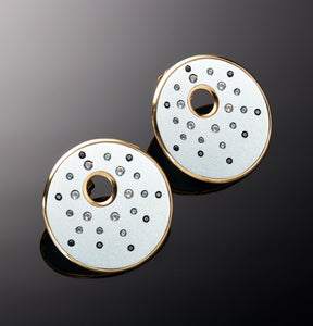 "DISCO" - TITANIUM / SAPPHIRES - SMALL