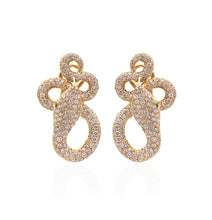 Load image into Gallery viewer, &quot;KHALIFA&quot; - 18KT GOLD - WHITE DIAMONDS - EARRINGS