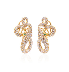 "KHALIFA" - 18KT GOLD - WHITE DIAMONDS - EARRINGS