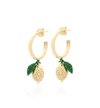 Load image into Gallery viewer, &quot;LOVE LEMONS&quot; - 18KT GOLD - EARRINGS