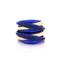 Load image into Gallery viewer, &quot;LIZZY&quot; - 18KT GOLD - BLUE SAPPHIRES