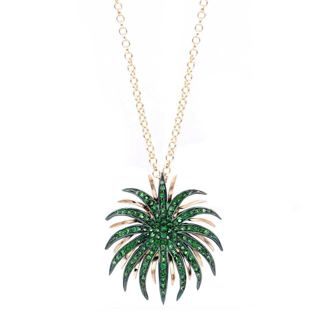 FIREWORKS - 18KT GOLD - TSAVORITES