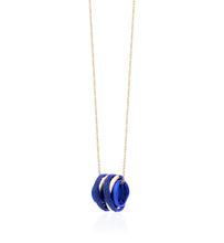 Load image into Gallery viewer, &quot;LIZZY&quot; - 18KT GOLD - NECKLACE - BLUE SAPPHIRES