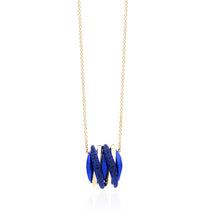 Load image into Gallery viewer, &quot;LIZZY&quot; - 18KT GOLD - NECKLACE - BLUE SAPPHIRES