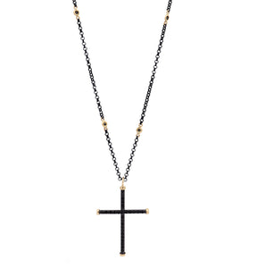 CROSS - 18KT YELLOW GOLD - STERLING SILVER - TITANIUM