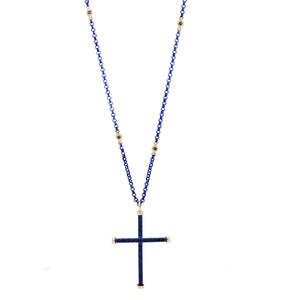 CROSS - 18KT YELLOW GOLD - STERLING SILVER - TITANIUM