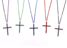Load image into Gallery viewer, CROSS - 18KT YELLOW GOLD - STERLING SILVER - TITANIUM
